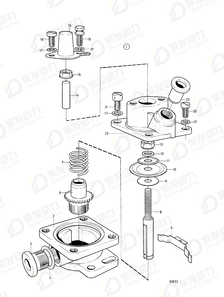 volvo penta Spring 864927 Drawing volvo penta Spring 864927 Drawing